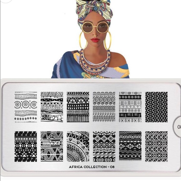 MoYou London Stamping Nail Art Plate #08 Africa - Picture 2 of 7